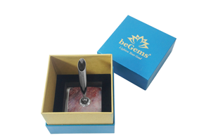 ที่ใส่ปากกา2025สินค้ามาใหม่ปากกาลูกลื่น Chalcedony สีแดงลายทาง - Product Image 4