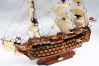 Modèle de bateau à voile haut de gamme HMS VICTORY, peint à la main, style Feng Shui, pour la décoration de la maison et les collectionneurs