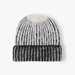 Wholesale <b>Winter</b> Striped Custom Design High Quality Bows Beanie Outdoor Windproof Custom <b>Hats</b> for Women <b>Men</b> Beach - Product Image 6