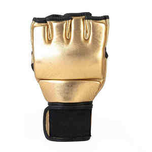 Guantes de entrenamiento de piel sintética personalizados al por mayor para Muay Thai y MMA, guantes de combate de medio dedo, guantes para saco de arena de MMA, guantes de MMA - Product Image 2