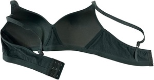 Sujetador de punto transpirable sin aros de copa completa para mujer, talla grande, con tirantes ajustables, espalda cruzada, color liso, sin costuras, para uso diario. - Product Image 3