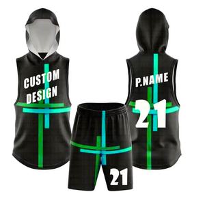 Dernier Design Drapeau Personnalisé Football 7v7 Maillots à Capuche de Compression pour Jeunes et Adultes Drapeau Football 7 sur 7 Uniformes - Product Image 6