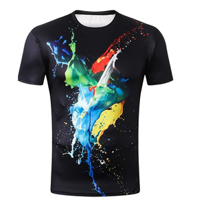 Camisetas Personalizadas de Manga Corta para Hombre, Cuello Redondo, Tejidas, 100% Algodón Ecológico, Transpirables, Antiarrugas, 180g, Color Fluorescente Sólido - Product Image 5