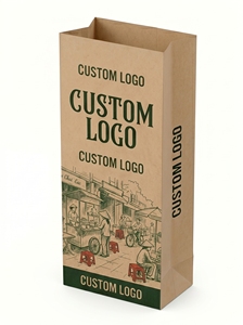 Boîte d'emballage alimentaire en papier kraft avec logo personnalisé, rectangulaire, auto-érectible, recyclable, impression quadricolore, impression offset - Product Image 3
