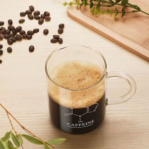 1 Pezzo Tazza in Vetro Borosilicato con Scala Graduata Trasparente, Tazza per Condividere il Caffè - Product Image 2