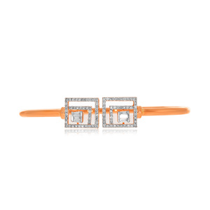 GLEAMORA ENTERPRISE Rose Gold Classic Diamond Lab Grown Bracelet Golden <b>Circles</b> Silver Shine <b>Rings</b> Diamond Spark Luxe Loop - Product Image 1