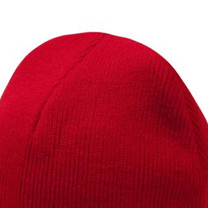Bonnet côtelé unisexe personnalisé avec logo sublimé, en tricot extensible jacquard acrylique/coton, motif pois, chaud et confortable - Product Image 4