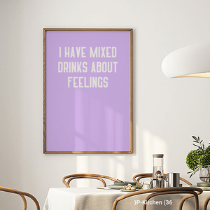 Décoration murale pour les fêtes, affiche de cuisine avec citation positive, impression sur toile minimaliste et moderne - Product Image 2