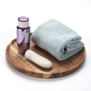 Bandeja redonda de madera hecha a mano de alta calidad, fabricante de cantidades a granel para exhibición de alimentos, precio al por mayor - Product Image 4