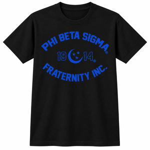 Camiseta universitaria Phi Beta Sigma para hombre, de manga corta, cuello redondo, informal, con diseño de letras griegas para eventos universitarios - Product Image 3