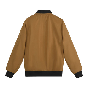 Custom Logo Men's Jacket Regular Fit Comfortable Men's Plain with Fashion Trend Casual Breathable Bomber Jacket For Men - Product Image 3