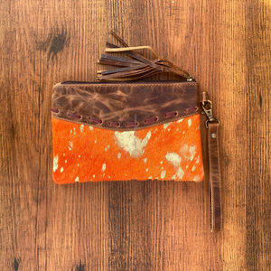 High Quality Cowhide Multifunctional Ladies Zipper Pouch Metallic Genuine Leather Fashion Card Cash Women's <b>Purses</b> Wrist Wallet - Product Image 3