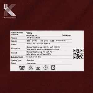 Pantalon chino homme coupe ajustée sur mesure - Pantalon en coton bi-extensible VION de qualité supérieure, doux comme de la pêche - Fabricant OEM de marque privée - Product Image 5