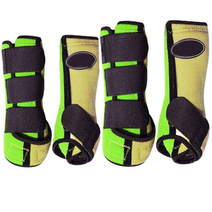 Protège-tendons d'extérieur en néoprène pour chevaux, protection des jambes, produit d'entretien équin, paire de protège-tendons, prix d'usine - Product Image 1