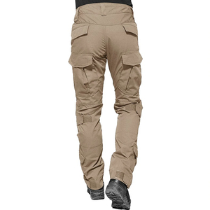 กางเกงคาร์โก้ผู้ชายสั่งตัดพิเศษ ไซส์ใหญ่ เอวกลาง หลายกระเป๋า ปักลาย พร้อมแผ่นรองเข่าป้องกัน แบบลำลอง ผ้าถัก - Product Image 6