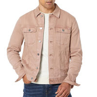 Vestes en jean pour hommes, design personnalisé, denim délavé, coupe classique élégante, tissu 100% coton, style boutonné, vêtements décontractés, vestes en jean pour hommes