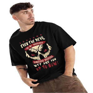 T-shirt blanc de haute qualité sans épaules, t-shirts blancs en vrac, col rond, votre propre design, t-shirt blanc pour hommes - Product Image 3