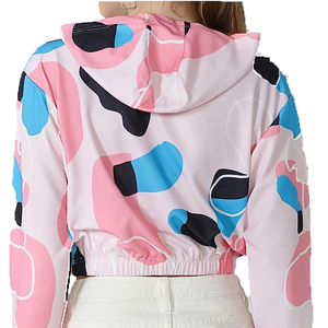 Hoodie court personnalisé pour femme, idéal pour l'été – Choix des clientes – Sweat à capuche pull-over pour femme - Product Image 6