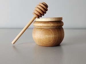 Recipiente de Almacenamiento de Madera Hecho a Mano Más Vendido para Miel, Tapa Hermética a Prueba de Humedad, Conservación de Frescura, Cocina Moderna, Despensa - Product Image 2