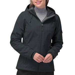 Chaqueta Softshell para Mujer, Impermeable, Antibacteriana, con Forro Polar Suave, con Capucha - Product Image 1