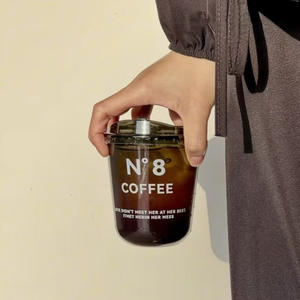 Vasos Desechables Transparentes en Forma de U de 12oz, 16oz y 22oz con Logotipo Personalizado YAMAT, Vasos de Plástico PET Transparente con Tapas de Domo para Café y Boba - Product Image 5