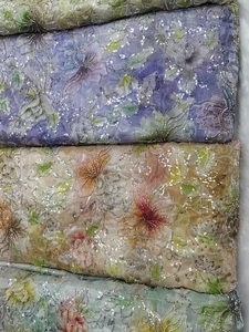 Tissu en soie brodé de perles lourdes pour robes de mariée Lehenga et vêtements de créateurs, disponible dans le monde entier au meilleur prix - Product Image 3