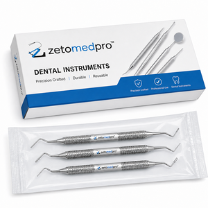Condenseur dentaire double extrémité en acier inoxydable 1T, 2T, 3T, instrument de condensation dentaire OEM Zetomed Pro - Product Image 3