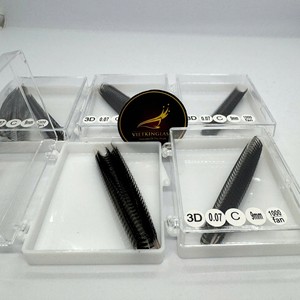 Extensiones de Pestañas Ultra Rápidas 3D-20D al por Mayor, Mixtas, de Volumen, Súper Negras, Hechas a Mano, Curvatura C/D/CC/DD/M/L, Proveedor Vietking - Product Image 5