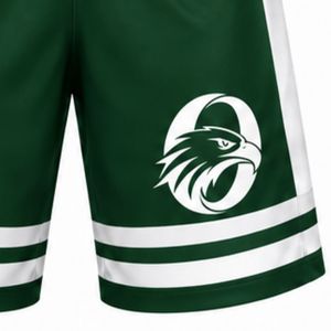 Pantalones Cortos de Hockey sobre Hielo Sublimados en Verde Oscuro para Hombre, Ropa Deportiva de Poliéster con Rayas para Entrenamiento y Partidos - Product Image 6