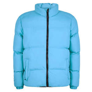 Veste matelassée beige pour homme à col montant, fermeture éclair intégrale, coupe-vent, épaisse, décontractée pour l'hiver, coupe régulière, rembourrage en polyester - Product Image 5