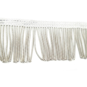 Frange et pompons en fil doré OEM, garnitures en viscose et soie, franges personnalisées, garnitures en dentelle à franges dorées, fourniture de franges pour uniformes - Product Image 1