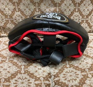 No Boxing No Life, casque de protection pour l'entraînement de boxe en cuir véritable, visière transparente, réglable, casque de protection personnalisé pour adultes - Product Image 3