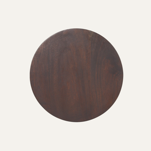 Mesa Auxiliar Redonda Moderna de Madera de Teca, Diseño Minimalista, Muebles de Interior para Sala de Estar y Hotel - Product Image 3