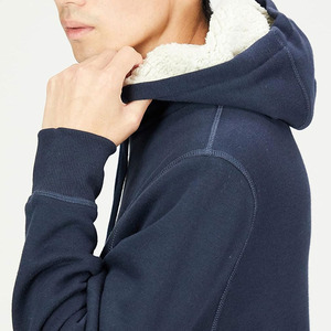 Custom Made Inner Sherpa Fleece Lining Pullover Hoodies High Quality Men's Clothing New Design Jumper Hoodie In Low MOQ - Product Image 4