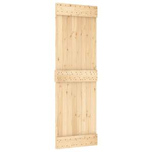 Porte coulissante en bois massif de pin de 27.6 po x 82.7 po NARVIK - Product Image 2