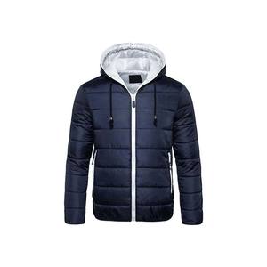 Blouson matelassé à capuche uni personnalisé unisexe, manteau thermique d'hiver, fourniture d'usine, vêtements chauds d'hiver, blouson matelassé à capuche pour homme pour l'extérieur - Product Image 1