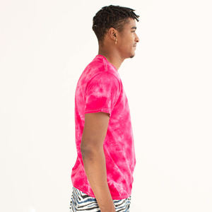 เสื้อยืดผู้ชายผ้าฝ้ายแท้ 100% สไตล์ลำลอง ย้อมสีแบบไทได  โลโก้ด้านหน้า ระบายอากาศได้ดี แขนสั้น น้ำหนัก 220 กรัม  ย้อมสีพื้น  เสื้อยืดไทไดผู้ชาย - Product Image 3