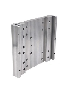 Custom Precision CNC Milled Aluminum Base Block Multi Mounting Holes Aluminum Frame For Automation <b>Machine</b> Fixture Parts - Product Image 1