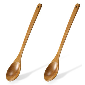 Cuchara de matcha de madera con mango largo, excelente opción, cuchara de madera sostenible, precio directo, suministro al por mayor - Product Image 1