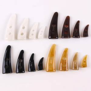 Boutons de veste et jeans en corne de buffle faits main, écologiques, de qualité supérieure, style animalier moderne, taille personnalisée, 2 trous, pour Noël et le Nouvel An - Product Image 4