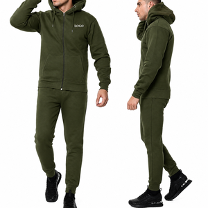 Conjunto Deportivo de Forro Polar de Alta Calidad para Hombre, Sudadera con Capucha y Pantalones Jogger Transpirables para Invierno, Ropa Deportiva a Juego - Product Image 3
