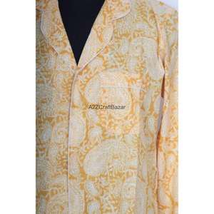 ชุดเดรสยาวพิมพ์ลายดอกไม้สไตล์เกาหลี แขนยาว พิมพ์ลายด้วยมือ คอวี ไซส์เสื้อเชิ้ต สำหรับใส่ไปงานปาร์ตี้ฤดูร้อนแบบสบายๆ เป็นมิตรกับสิ่งแวดล้อม - Product Image 3