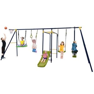 Set Altalena da Esterno a Forma di A 7-in-1 Stabile per Giardino, per Bambini e Adulti - Product Image 1