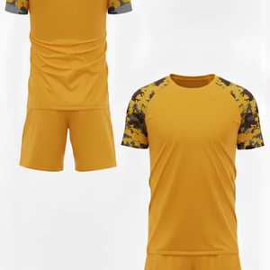 Conjunto de Uniforme de Fútbol Sublimado con Logotipo Personalizado, Uniformes de Entrenamiento de Secado Rápido, Equipación de Club, Estilo Retro, Corte 100% Automatizado - Product Image 1