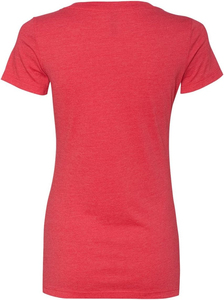 T-shirts en jean à col en V pour femmes, personnalisables avec logo, couleur foncée, en coton respirant, vente en gros, fabricant de t-shirts à col en V pour femmes - Product Image 3