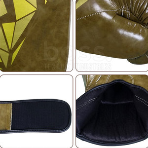 Gants de boxe rembourrés de qualité supérieure avec graphismes attrayants, intérieur respirant et support pour les poignets - Product Image 6