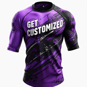 Rashguard MMA sur mesure avec manches longues et courtes et tissu de compression sublimé durable, kimono de jiu-jitsu - Product Image 6