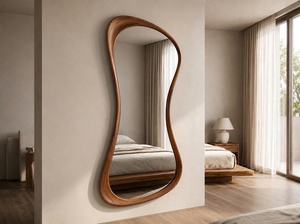Modern Handmade Eco-Friendly Wooden Wall <b>Mirror</b> for Bedroom and Bathroom - Product Image 1