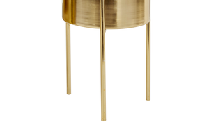 Juego de Maceteros Modernos de Latón para Interiores, Diseño Minimalista, Macetas de Metal Cromado para Decoración del Hogar - Product Image 5