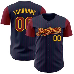 Maillots de baseball personnalisés respirants à séchage rapide, option broderie, 100 % polyester, imprimés par transfert thermique, manches courtes, col rond - Product Image 3